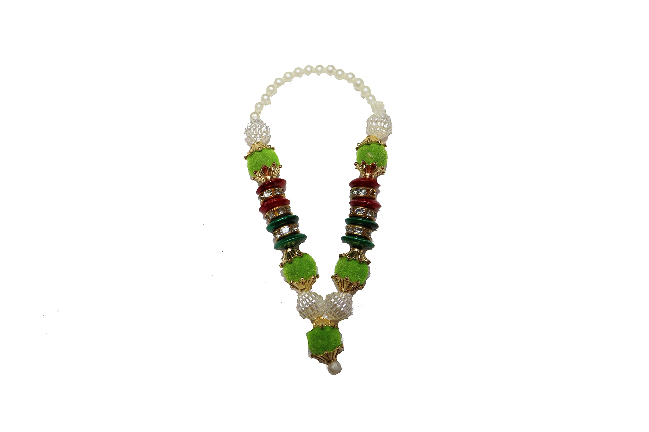 Reliable Combo Pack of Mala Garland For God Idols Moti Mala/Pooja Haar Mala/Kantha Har for God Small Puja Mala/Artificial Moti,Pearl Garland/Handmade Moti Mala/Jewellery for God Size - 3 Inch - Image 8 thumbnail