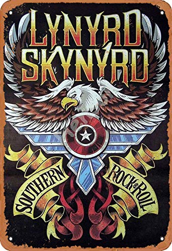 Henson Lynyrd Skynyrd Southern Rock And Roll vintage Tin Sign Logo 12 * 8 inches Advertising Eye-Catching Wall Decoration