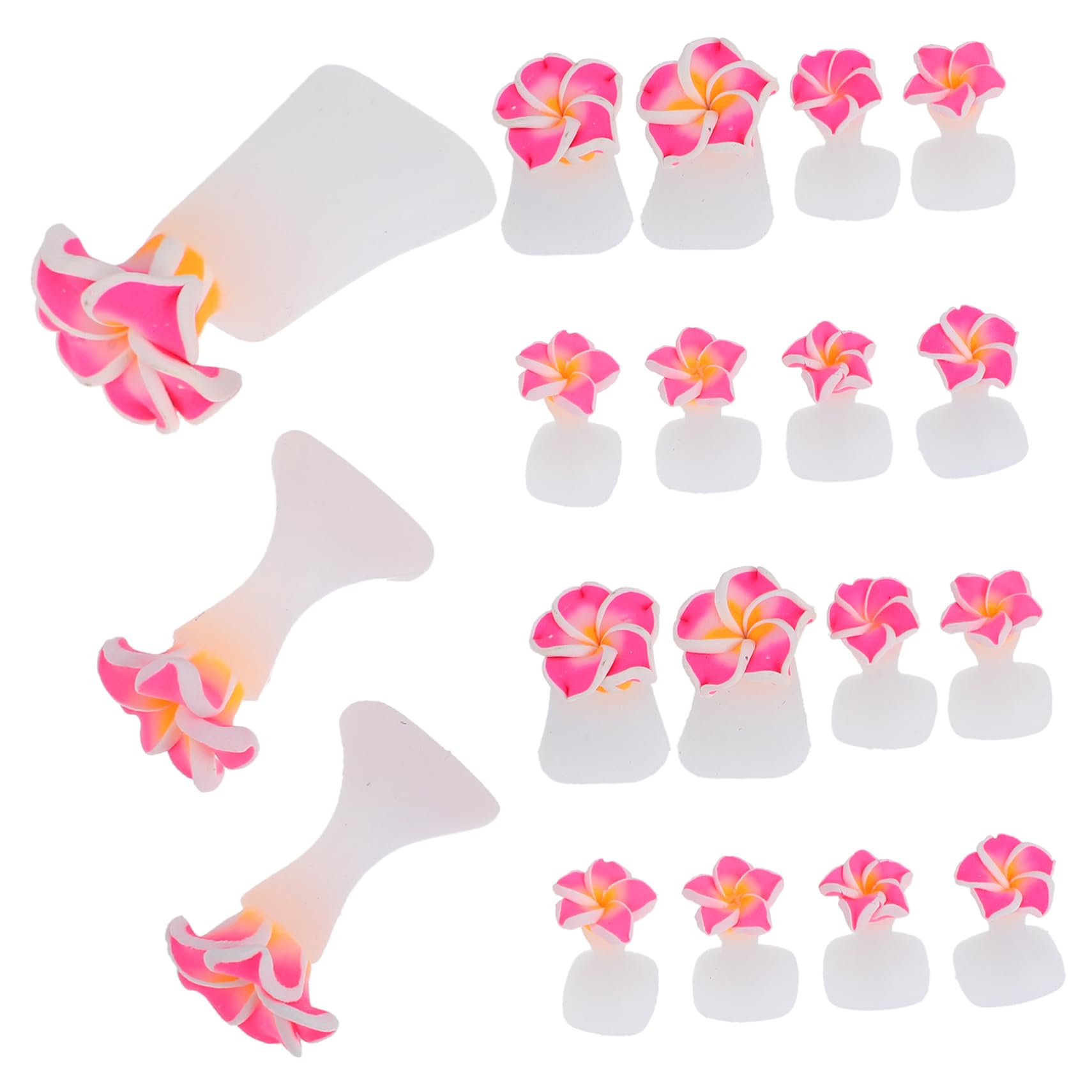 Healvian 9juegos Separadores De Dedos De Silicona Para Pedicura De Herramienta De Manicura Para Arte De Uñas Cómodos y Flexibles Para Mujeres