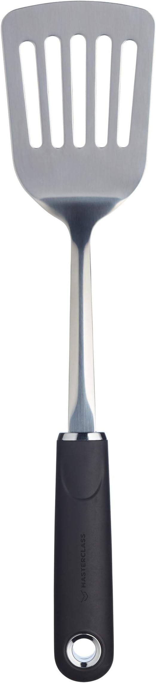 KITCHENCRAFT MasterClass Soft-Grip Stainless Steel Slotted Turner, Carded