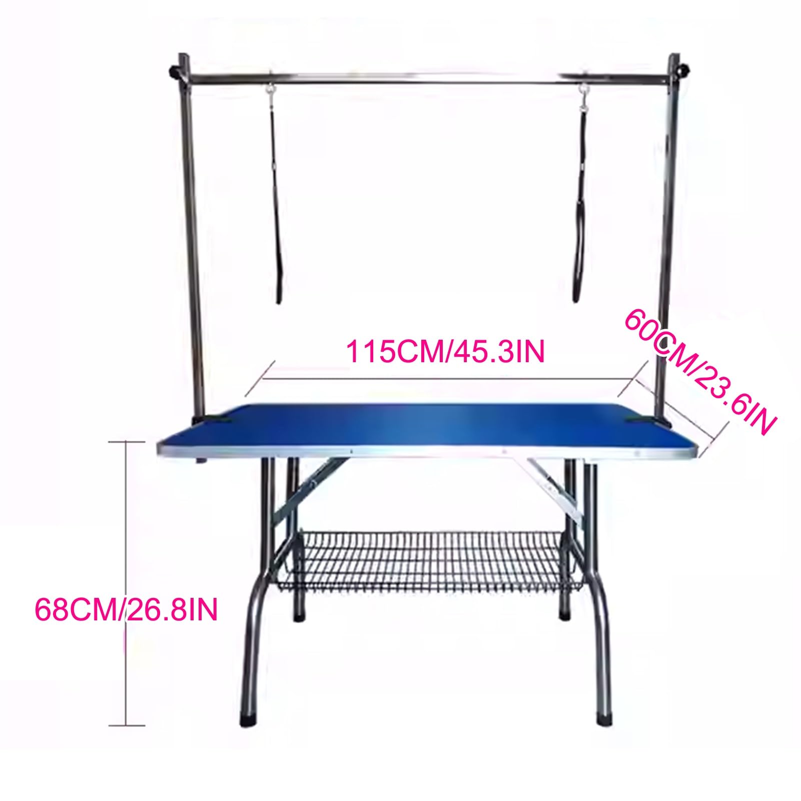 Tavolo Toelettatura Pieghevole, Tavolo da Toelettatura Cani Tosatura per Cani Gatti, Tavolo da Toelettatura per Cani Gatti Animali Domestici, per Fare Il Bagno(Purple)
