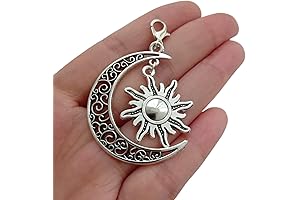1pcs Hollow Moon Sun Clip on Charm: Chic Bohemian Accessory