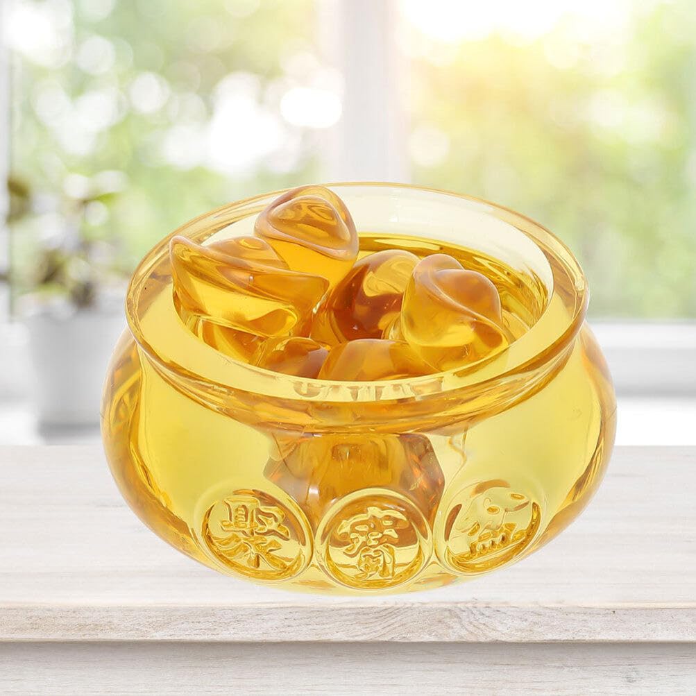 Alipis 1set Ciotola Di Abbondanza Feng Shui Decorazione Per Ufficio e Casa Di Prosperità Per Capodanno Cinese Adornamento Multifunzionale Per Tavolo