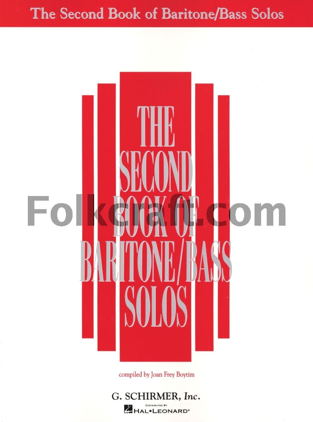 The Second Book of Baritone/Bass Solos