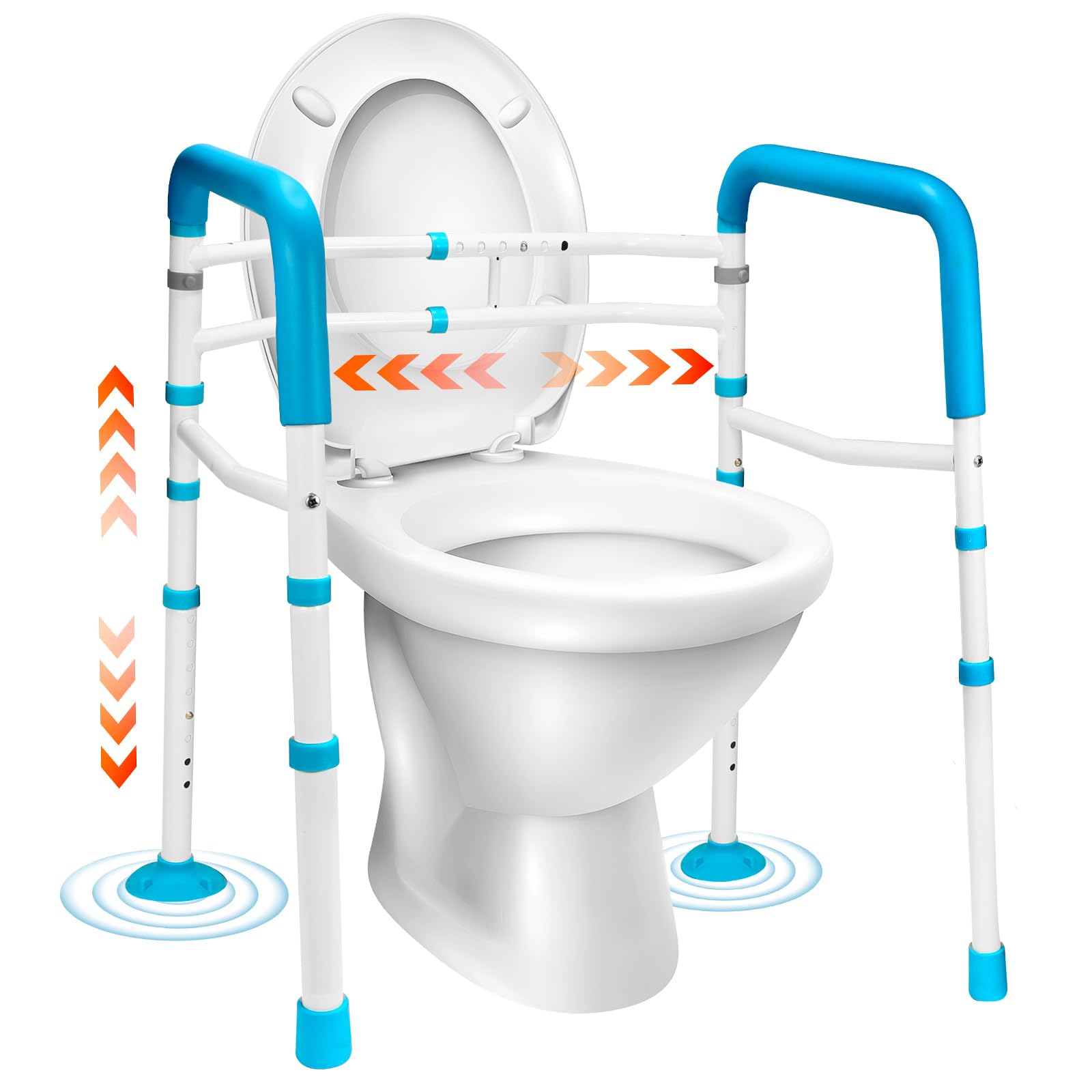 Snapklik.com : Gillion Toilet Safety Rails Width Adjustable Toilet ...