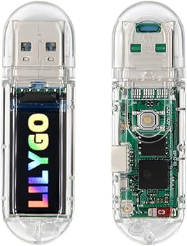 LILYGO T-Dongle-S3 ESP32-S3 TTGO Development Board with Screen Dongle 0.96 inch ST7735 LCD Display TF Card