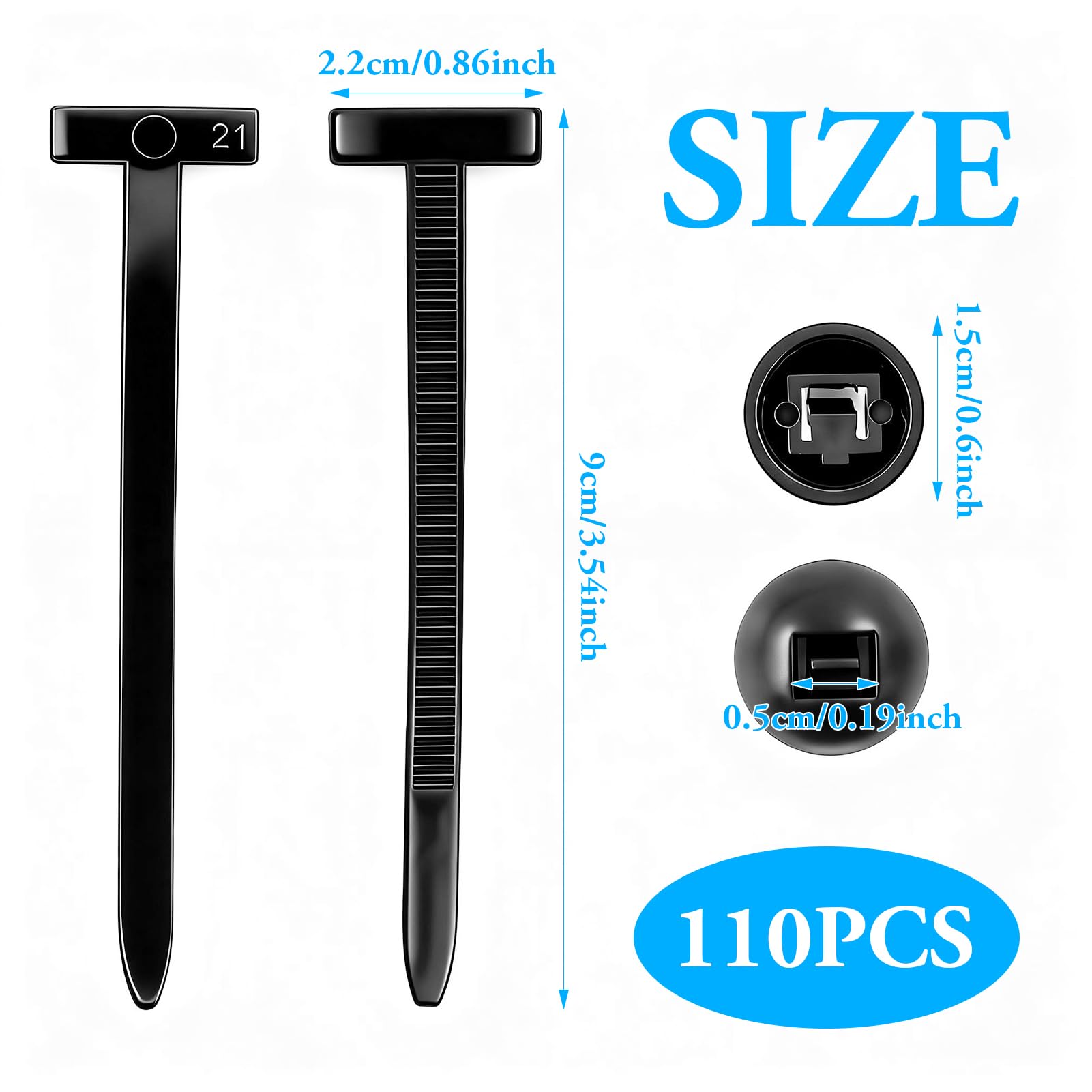 110 fascette stringicavo in nylon universale per riparazione auto, multiuso, per riparazioni quotidiane, fissaggio rapido per auto, casa, macchinari