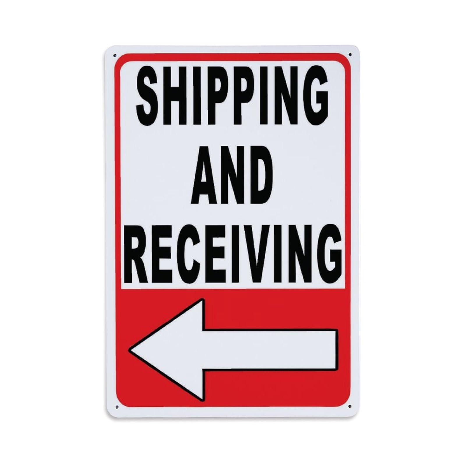 Ldfuieksufg Style Shipping And Receiving Direction Warning Metal Sign Vintage Aluminium Metal Sign, Retro Wall Decor For Home, Bar, Garage & Farmhouse 30X20cm