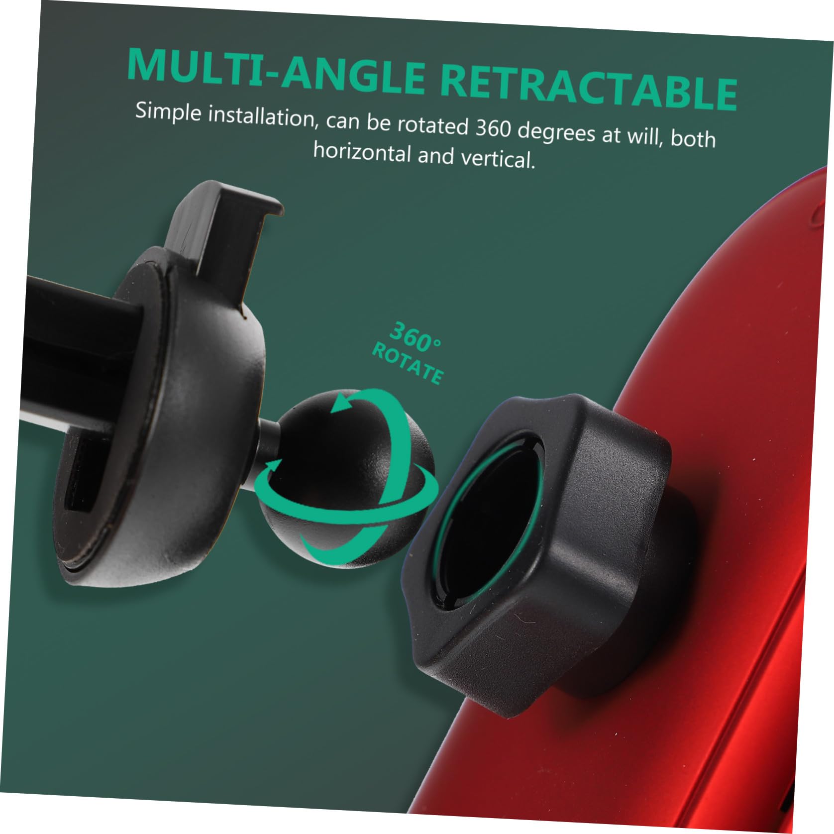 Soporte de Navegación para Teléfono Rejilla de Ventilación para Coche, Cargador Inalámbrico 10w, Rotación 360 Grados y Compatibilidad para Conducir