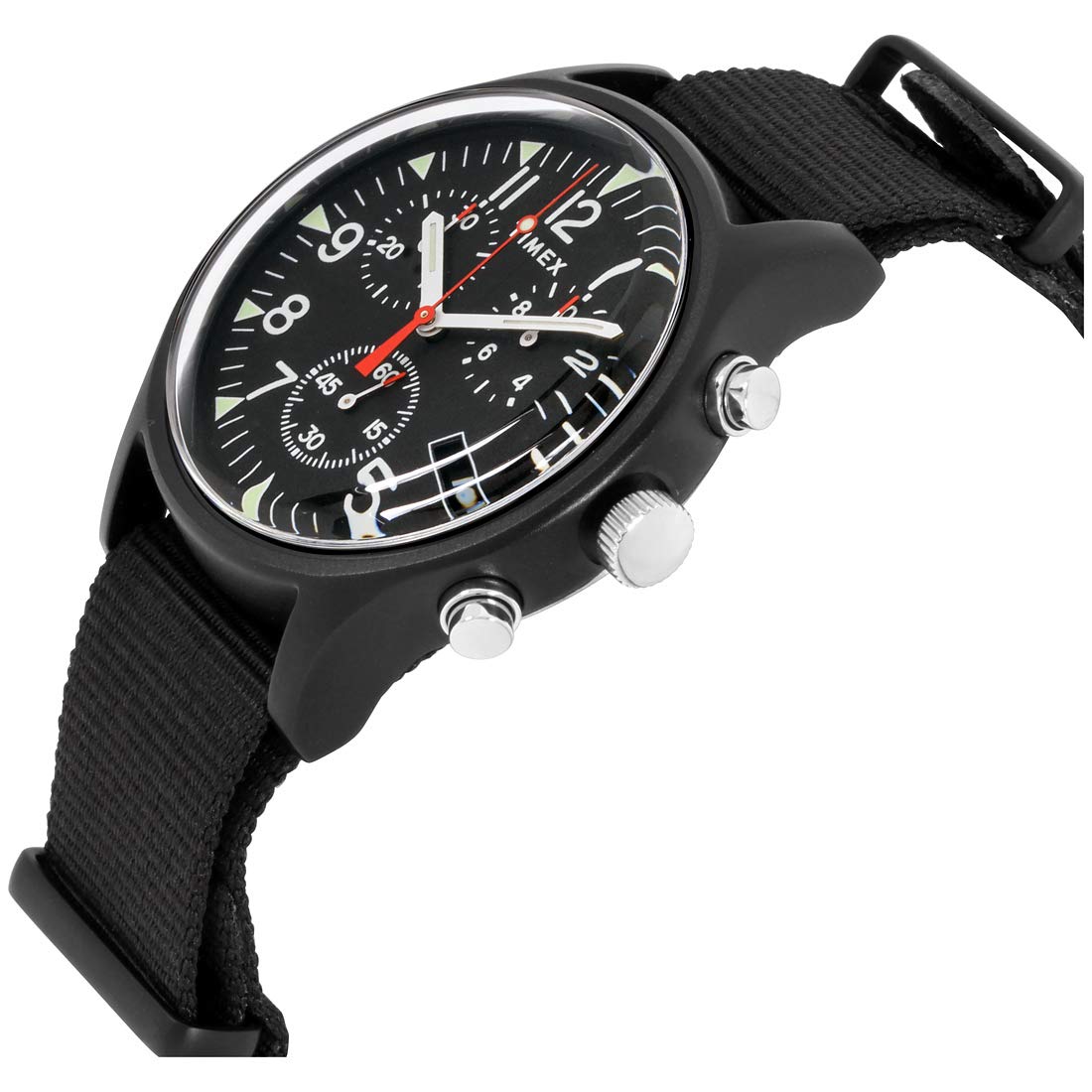 Timex MK1 Correa de Nailon de Cuarzo analógico de 40 mm con cronógrafo de Aluminio