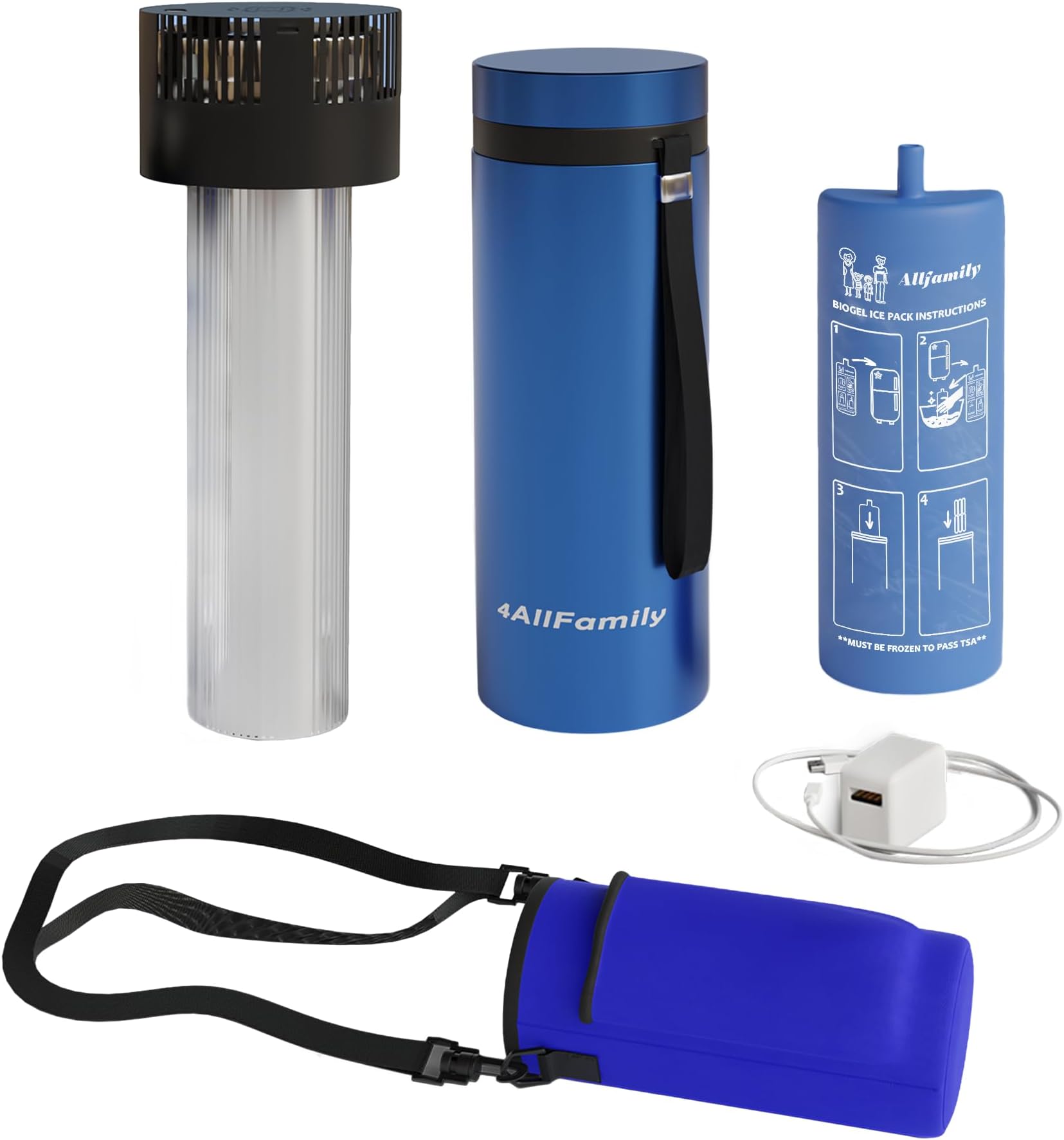 VOYAGER AUTO Shut Off USB TSA Medication Cooler Travel Case Keeps Fridge Temp 36F-46F + Biogel Ice Pack |Perfect Medical Cooler Diabetes Insulin Eye Drop Arthritis