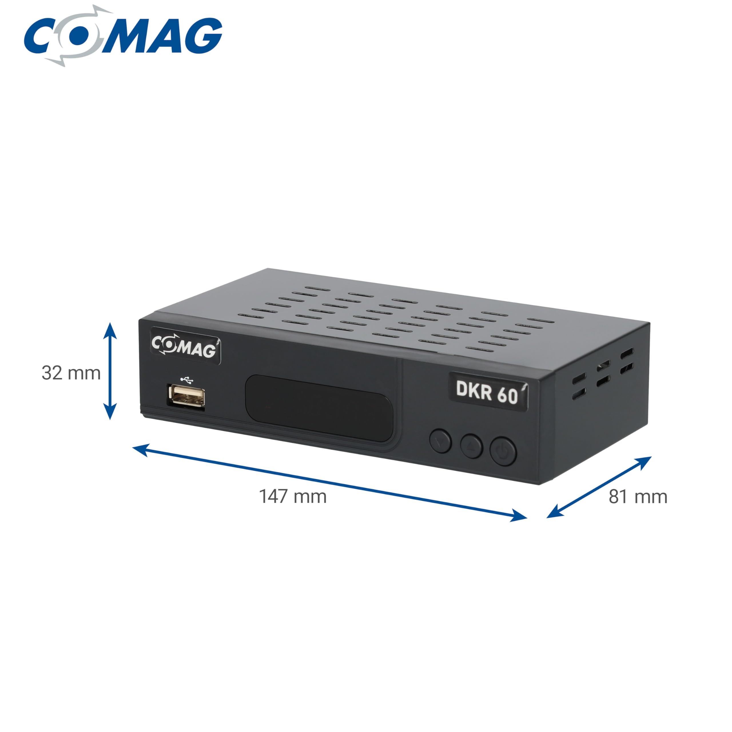 Comag DKR 60 HD digitaler Full HD Kabel-Receiver (PVR Ready, HDTV, DVB-C, Time Shift-Funktion, HDMI, SCART, USB 2.0) schwarz