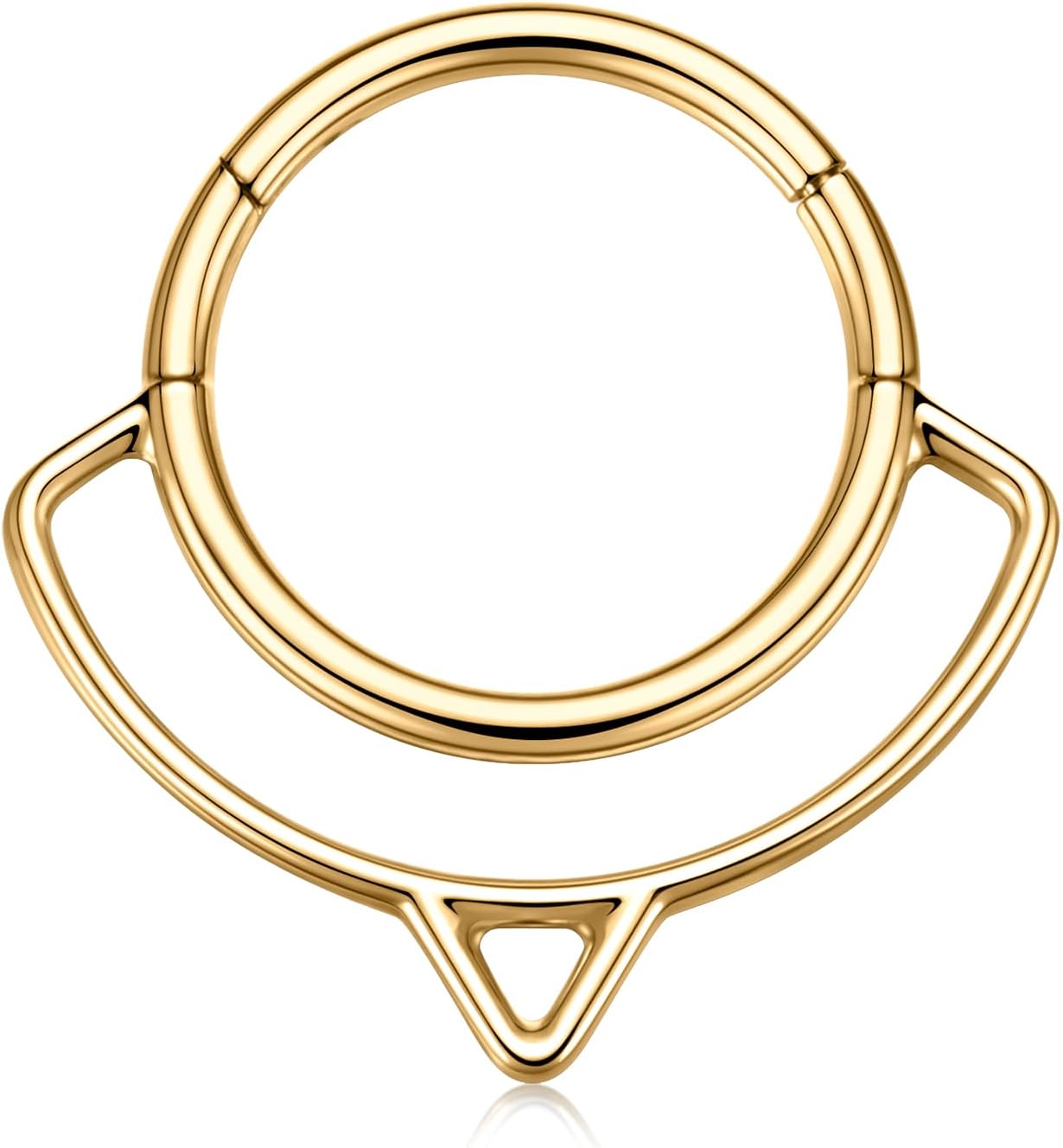 PEAKLINK 16G Double Hoop Nose Ring Septum Jewerlry 316L Surgical Steel Daith Earring Cartilage Conch Helix Piercing Tragus Rook Jewelry