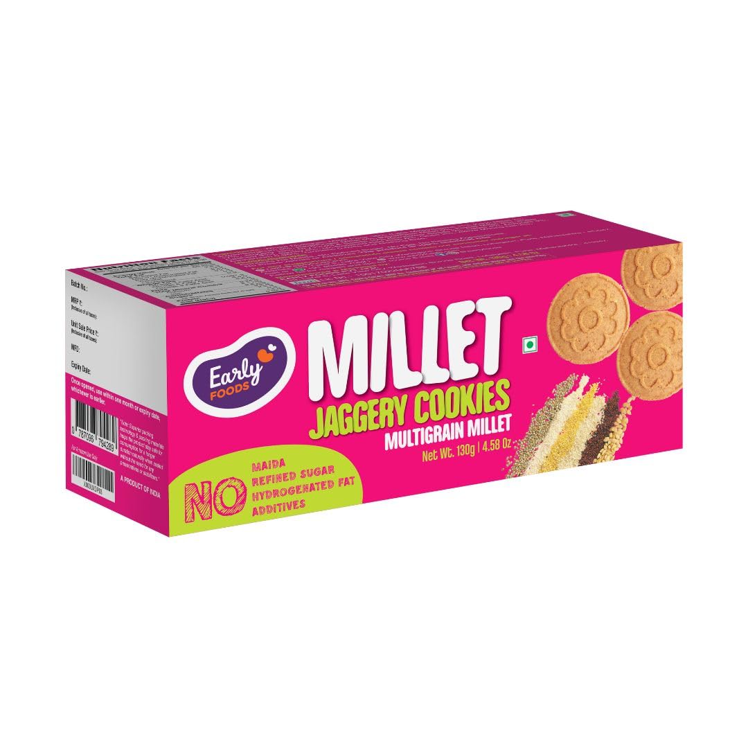 Early Foods - Multi-grain Millet Jaggery Cookies 150g