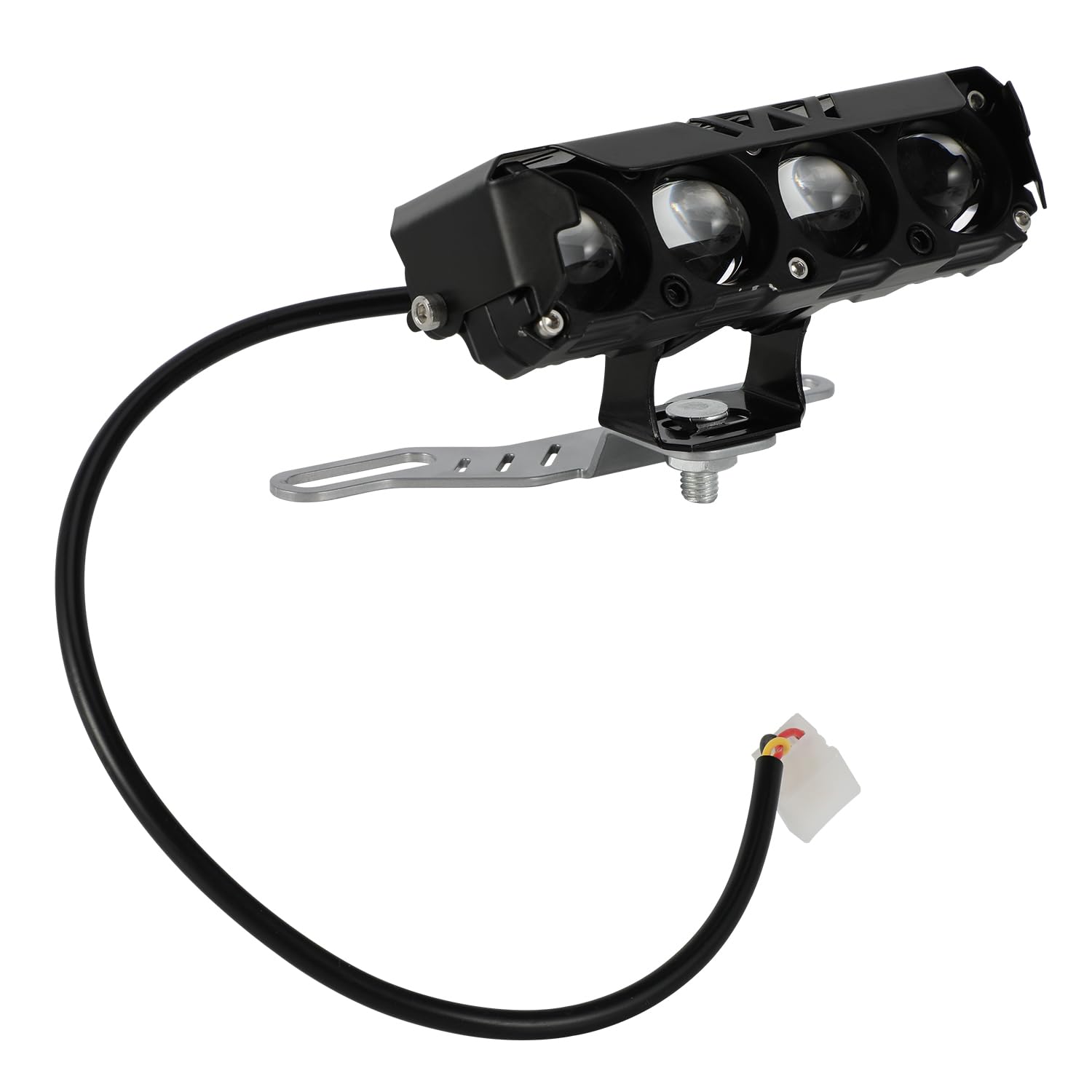 BIUGERCN LED-koplamp voor motorfiets, wit/geel, 60 W, 2500 lm, 22 mm, universeel voor CRF XR EXC XC TE FE KLX PW 50cc 80cc 110cc 125cc 150cc 250cc