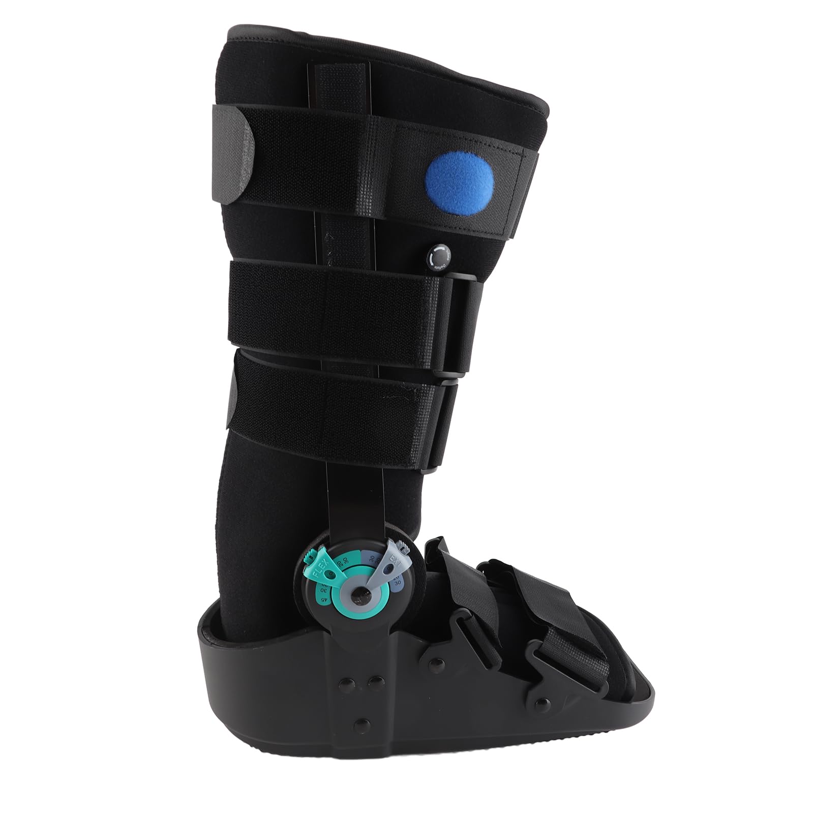 plplaaoo Botas de tendón de Aquiles Boots de Tobillo Ajustable Soporte de Arranque para Caminar para rehabilitación de Fractura de Tobillo y Alivio del esguince Breatable Ok Black M Tamaño