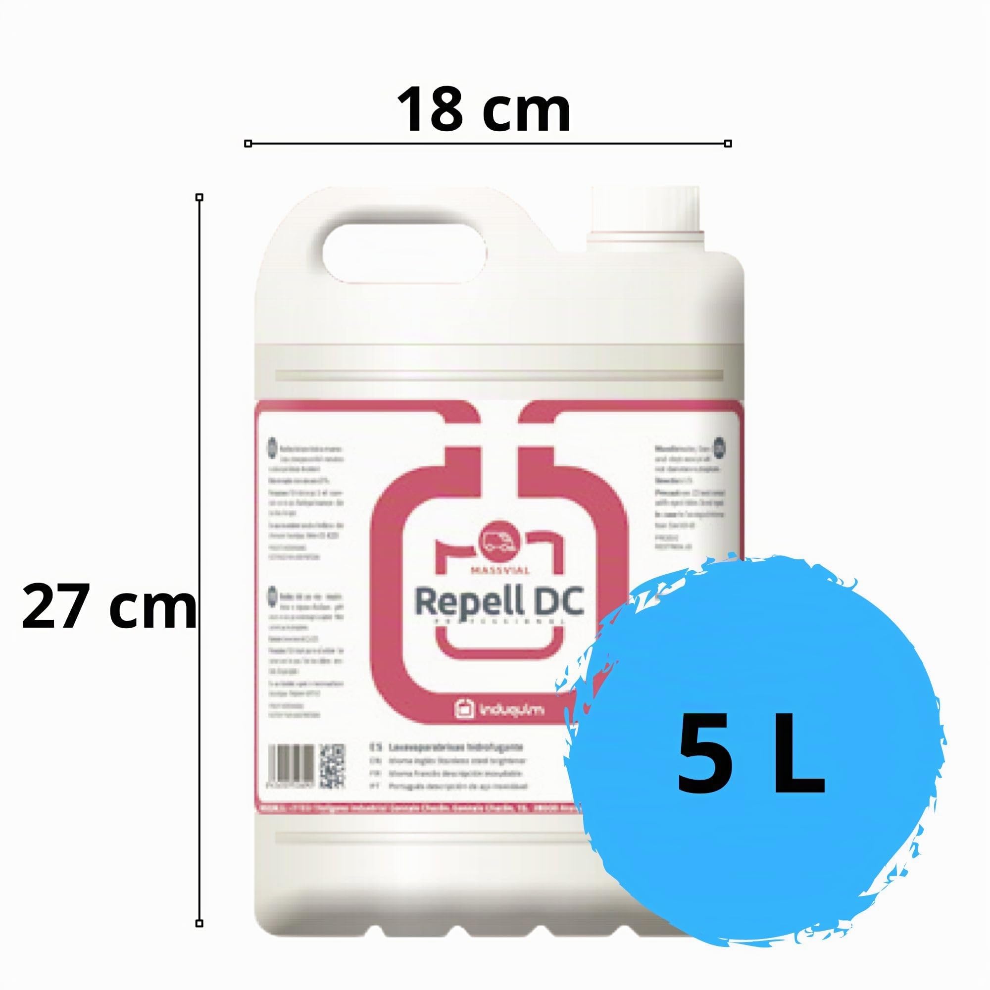 Repelente de Perros Repell DC garrafa de 5 litros. Repelente Orina Perros + Elimina Malos Olores - Repelente para Gatos Pipi - Repelente para Perros Pipi para Cualquier Superficie