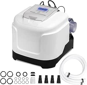 XtremepowerUS Above Ground Pool Salt Water System, Saltwater Chlorinator Built-in Timer for Above Ground Swimming Pool up to 15,000 Gallons with E.C.O. Salt Cell Generator