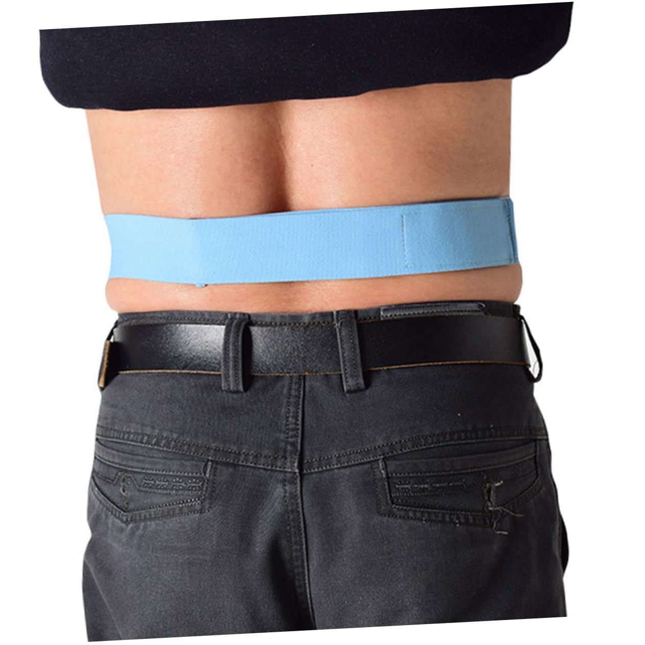 Mobestech 4 Pièces tube de péritonéale ceinture abdominale ceinturon confort respirant Fournitures de soins infirmiers tuyau de drainage support ceinture de tuyau