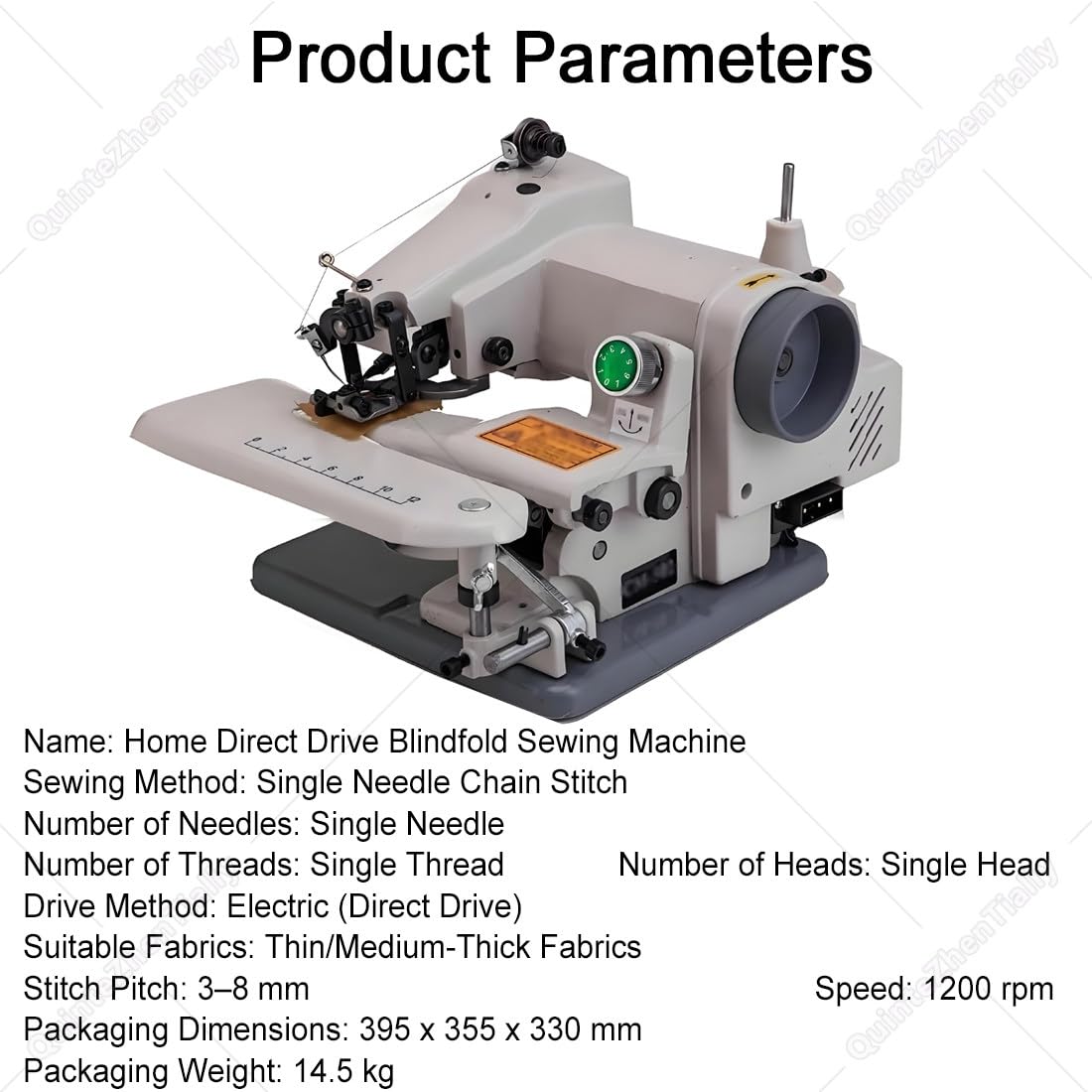 Máquina Dobladillos Puntada Invisible Arreglos Profesionales,Máquina Coser Bordar Puntada Invisible Portátil,Velocidad Máxima 1200 RPM,para Fácil Dobladillo Pantalón