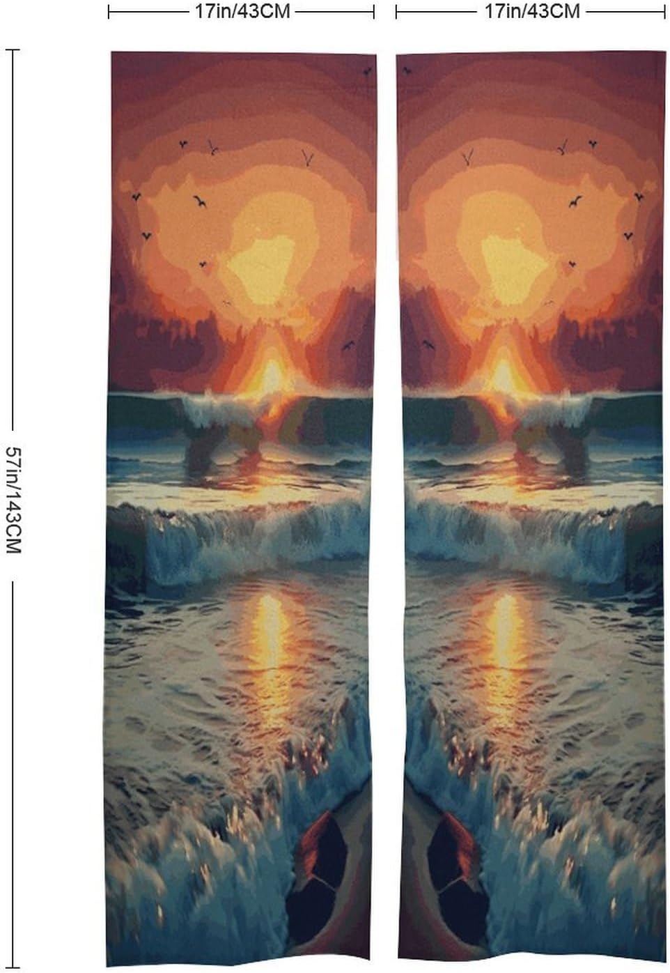 Sunset Seaside Door Curtain Printed Doorway Noren Japanese Style Doorway Room Divider Curtains for Privacy Partition Divider Kitchen Home Decorations Wall Hanging