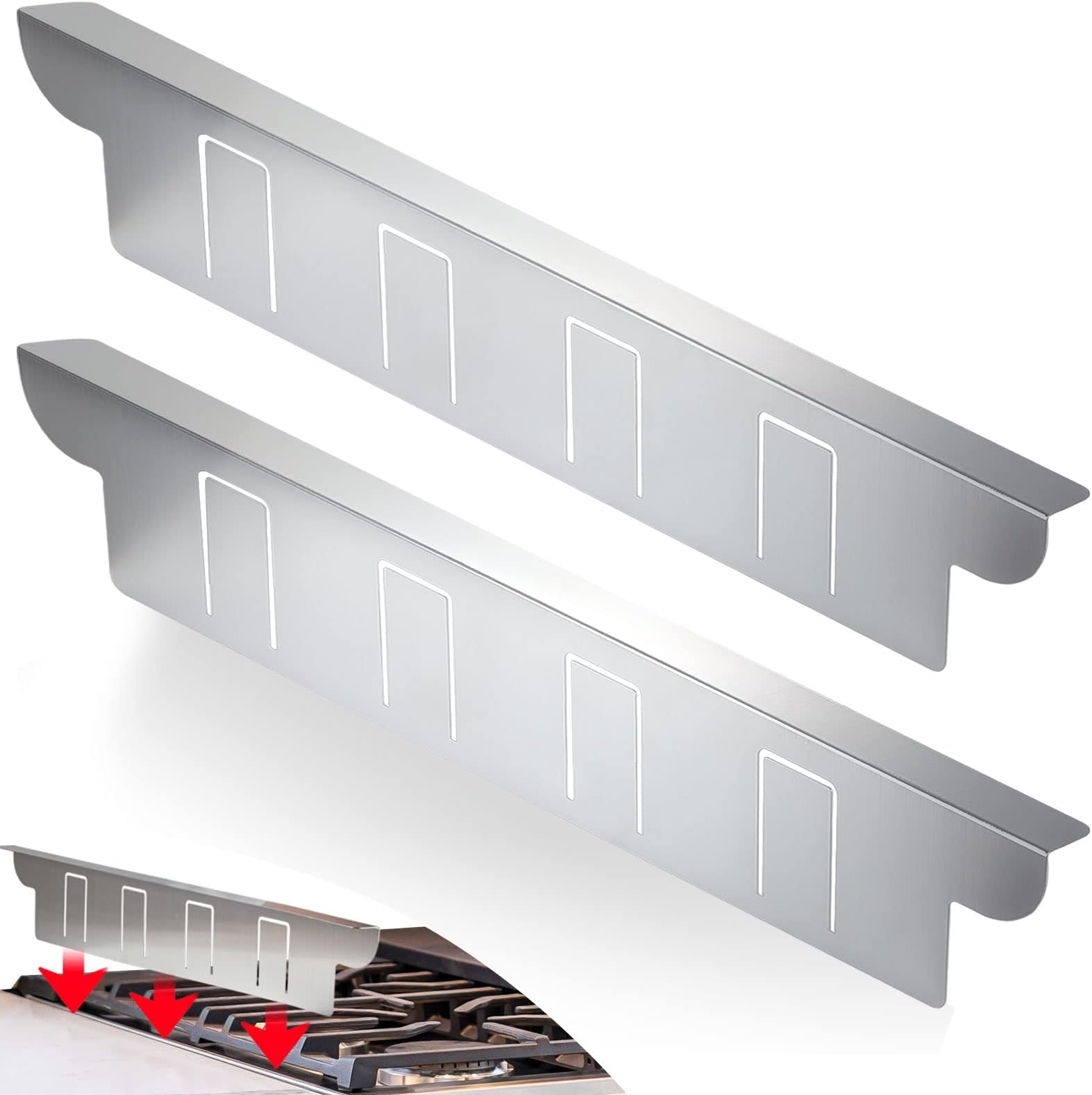 Dawjut Stove Gap Covers, Stove Gap Filler Stainless Steel