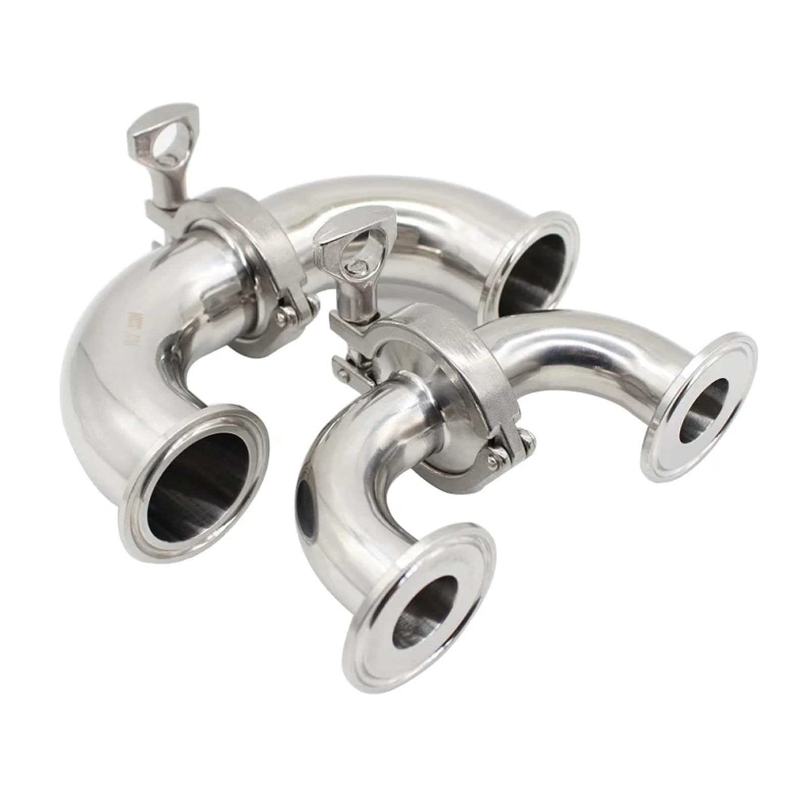 1 szt. złączka kolankowa ze stali nierdzewnej 304 19 mm 25 mm 32 mm 38 mm 45 mm 51 mm 57 mm 63 mm rura OD Feerule + zacisk trójzaciskowy + uszczelka silikonowa BIANMTSW (SS304, 32 mm x tuleja 50,5 mm)