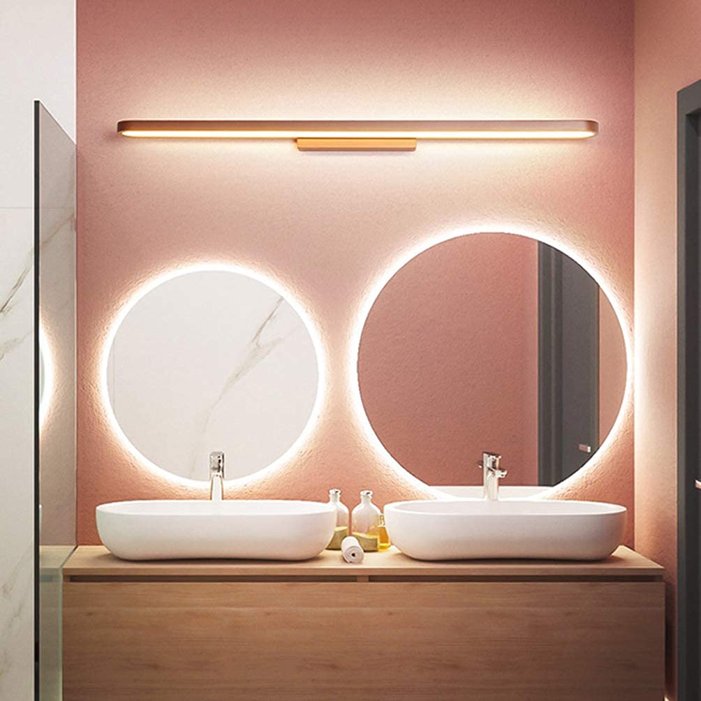 Lampe de miroir de salle de bain étanche éliminant les ombres pour le maquillage