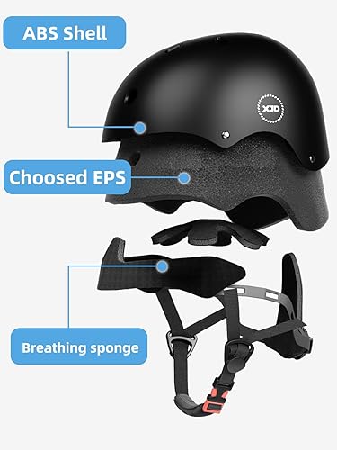 Miniatura 4 de Casco para niños de 3 a 8 años, casco de bicicleta ajustable para niños y niñas, casco de bicicleta para patineta, casco multideportivo de