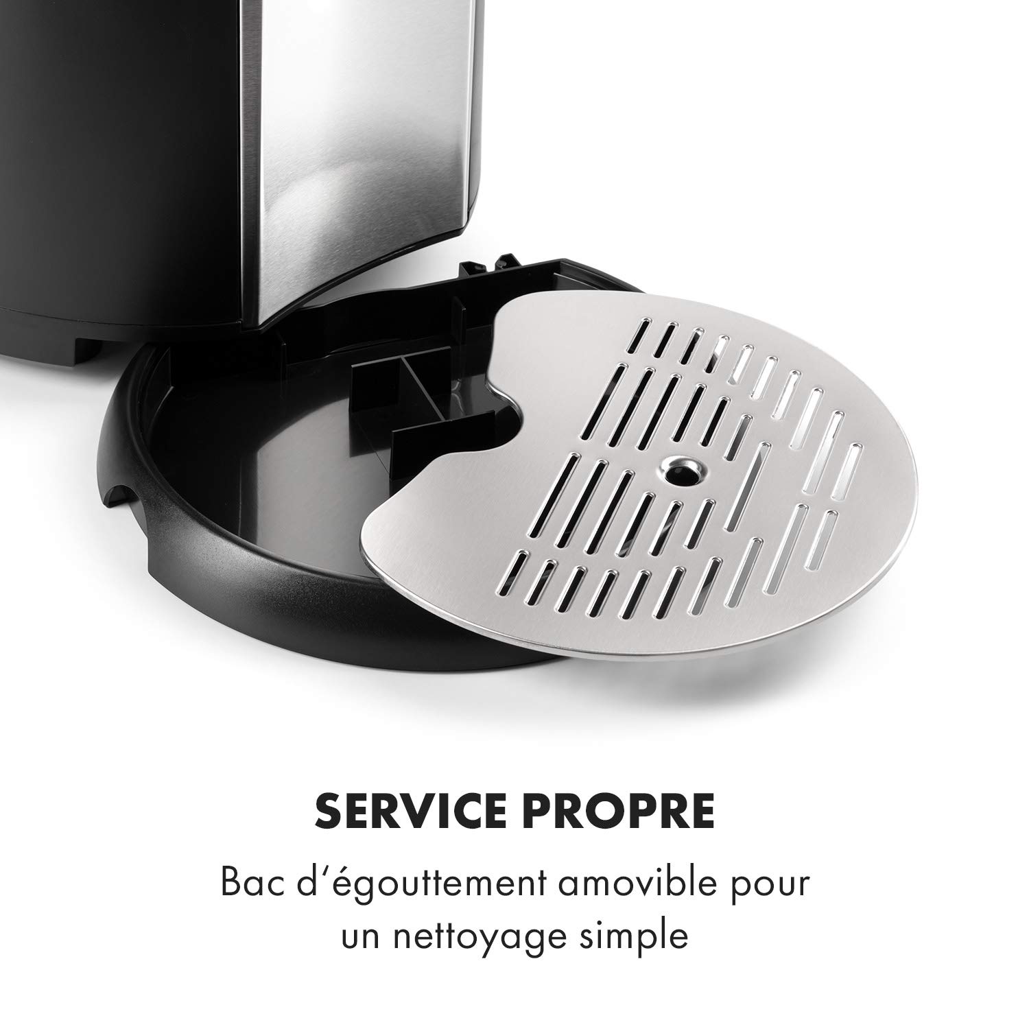 Klarstein Beerkules Tireuse à bière universelle pour fûts 5L avec cartouche CO2, refroidissement 4h, plastique & acier inoxydable noir