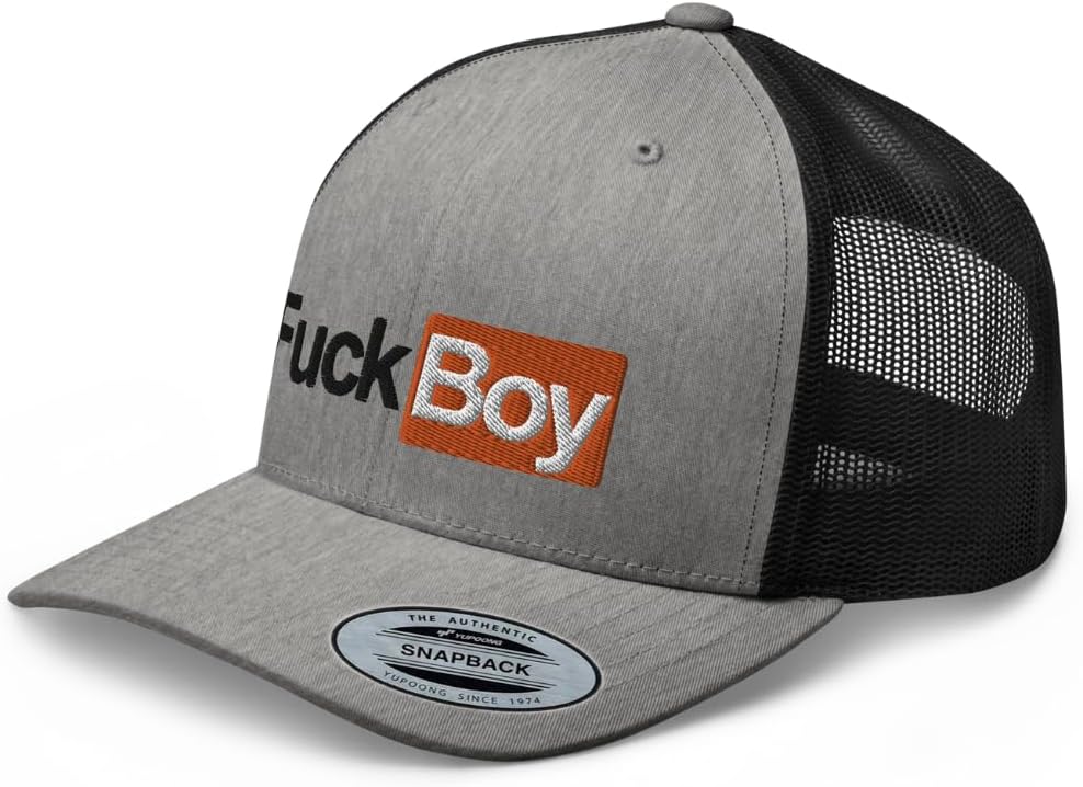 Fuck Boy Curved Bill Trucker Hat Mid Crown Adjustable Porn Fuckboy Cap