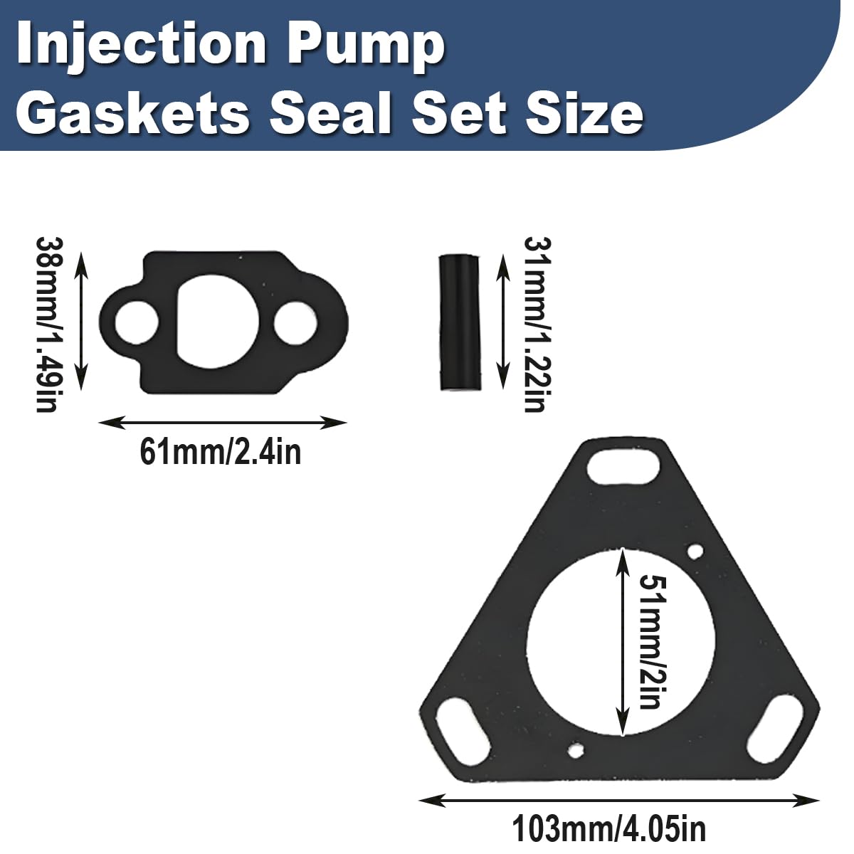 ZAMDOE 7135-110 del sello de las juntas de la bomba de inyección para Ford con tractores 3 4 cilindros bombas rotativas con sistema de accionamiento de 3 pernos