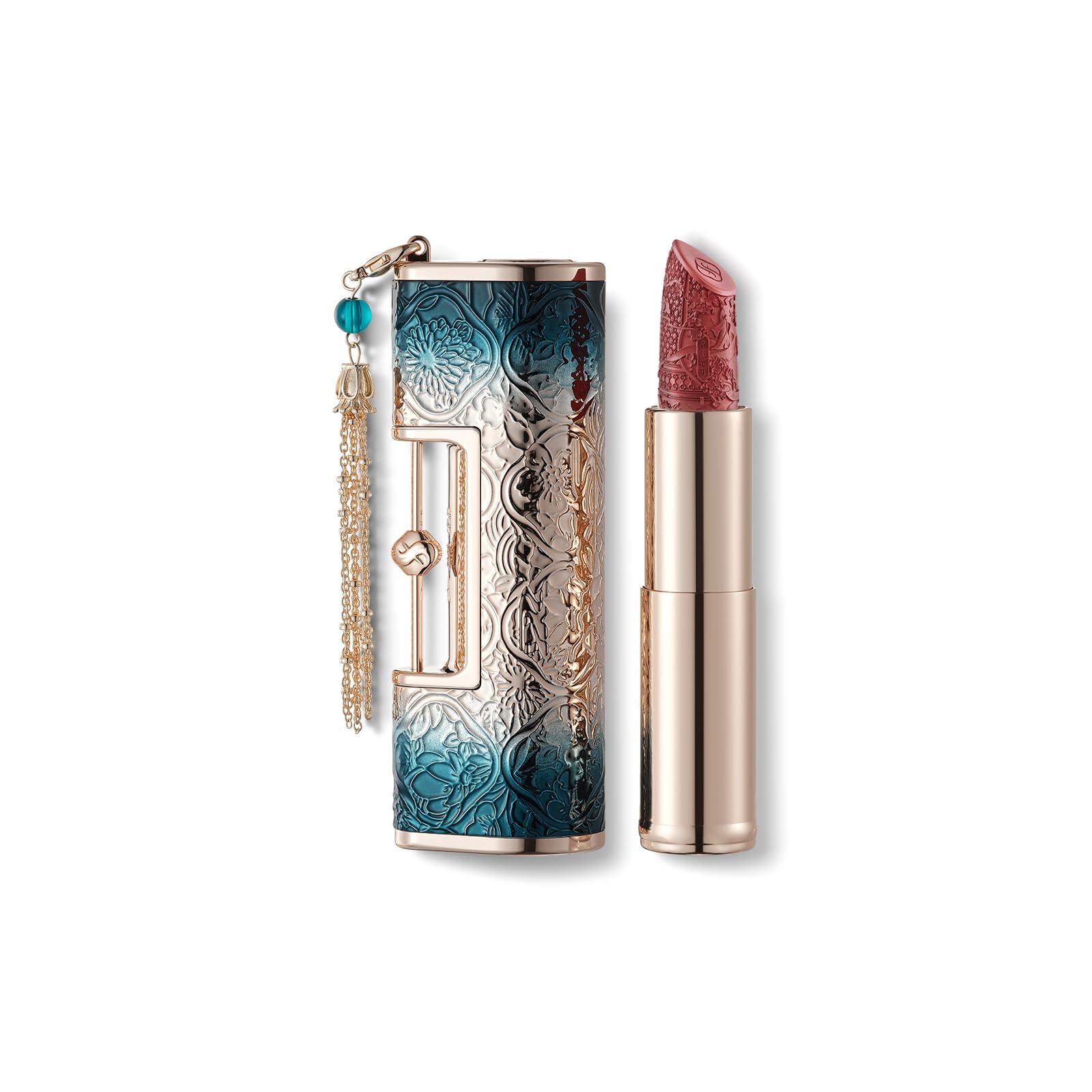FLORASIS Blooming Rouge Love Lock Lipstick Long-Lasting Sculpting Lipstick Misty Matte Finish Lightweight Nourishing for Everyday Use (M1666 Bed of Roses)