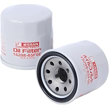 Oil Filter Replaces 15208-65F0E 2-Pack fits Nissan Infiniti Rogue | Fits Altima Sentra Maxima Murano Versa Pathfinder Frontier Kicks 350Z Q50