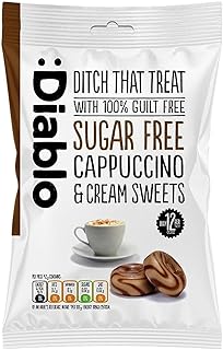 Diablo Sugar Free Cappuccino & Cream Sweets, 75 g