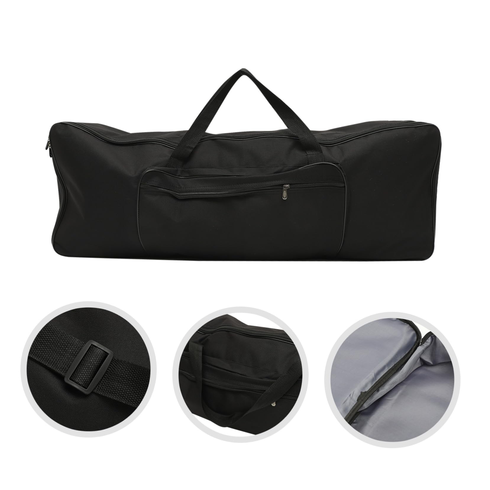 Borsa per Tastiera Elettronica 61 Tasti in Oxford 600D Imbottita | Protezione da Urti e Graffi, Resiste a Polvere e Sporco, Maniglie Rinforzate e Spallacci Regolabili per Studio