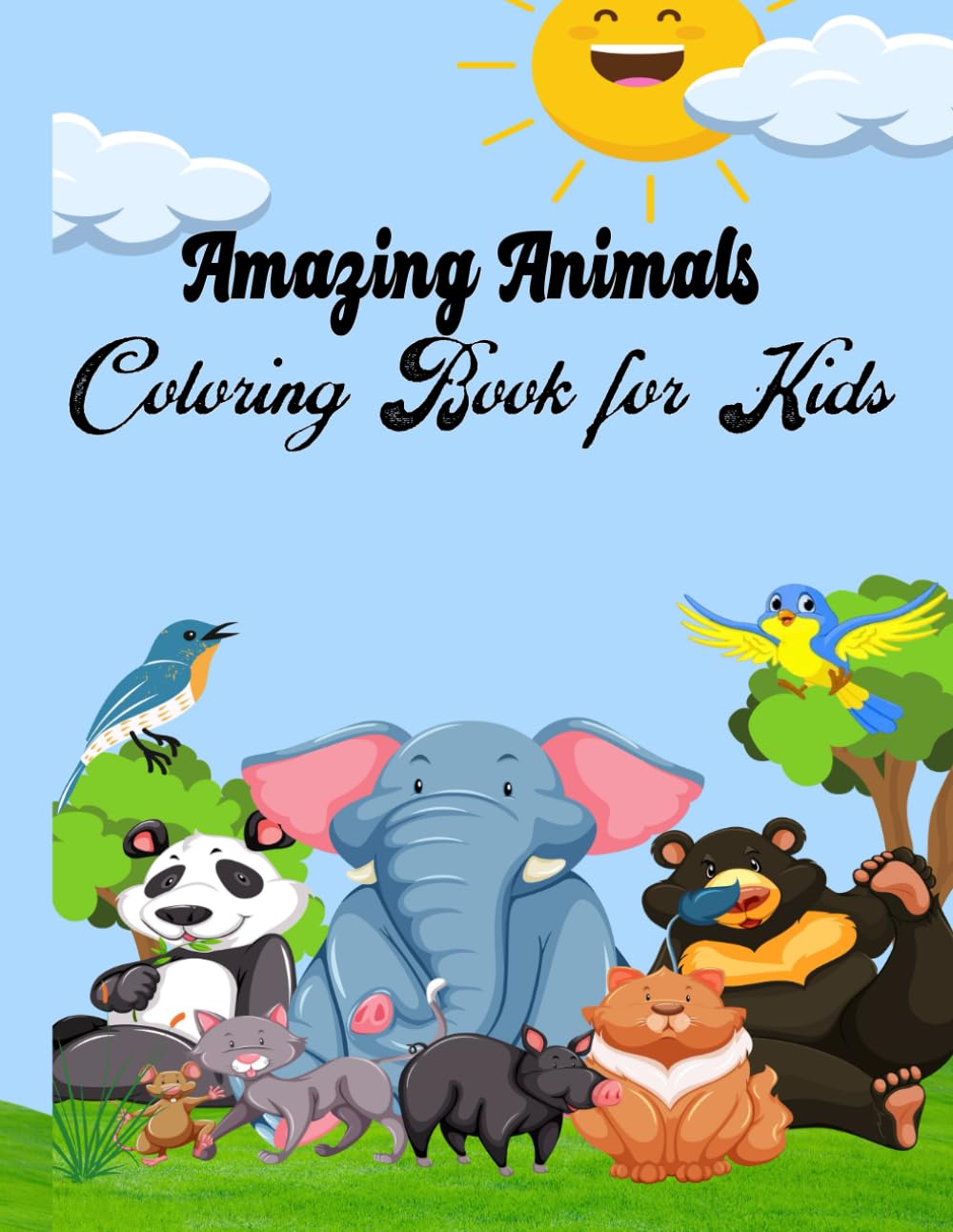 Amazing Animals Coloring Book for Kids