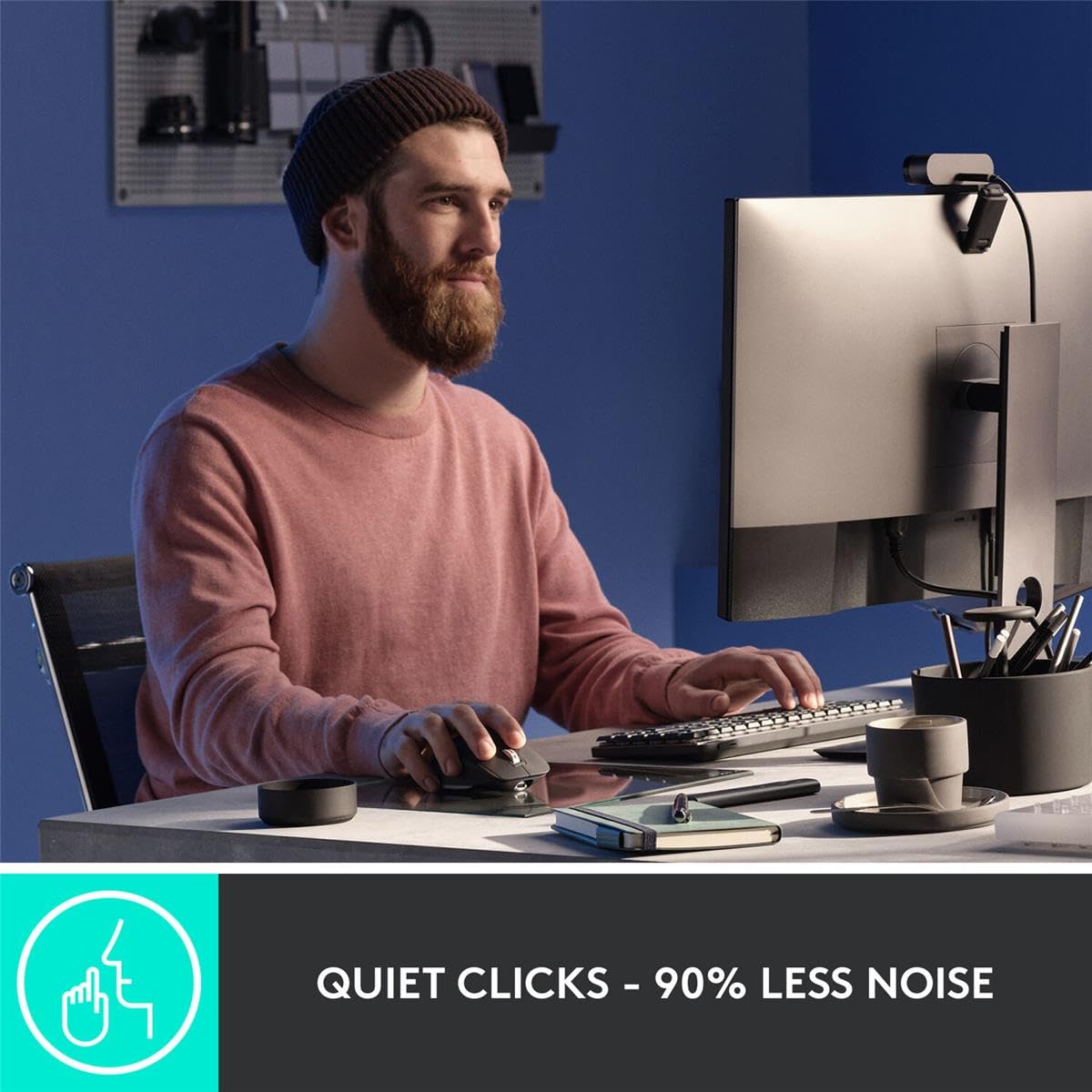 Logitech Mx Master 3s Performance Wireless Mouse - Maus - Ergonomisch - Optisch - Kabellos - Bluetooth, 2,4 Ghz - Logitech Logi Bolt UsB-Receiver - S