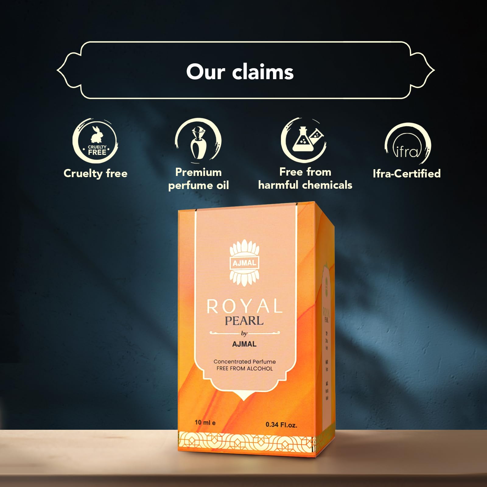 Ajmal Royal Pearl Attar | Floral & Fruity Fragrance | Women Non-Alcoholic | Long Lasting Attar for Women - 10 ML 1