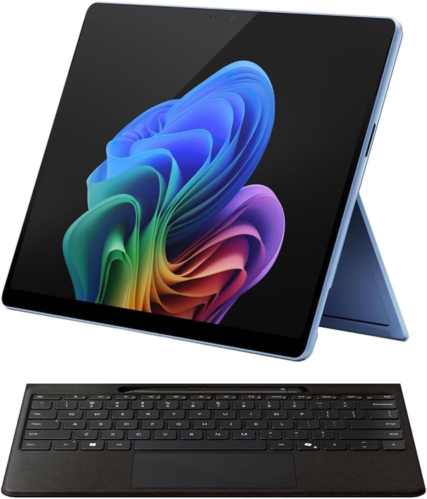 Microsoft Surface Pro 11 Snapdragon X Elite Laptop/Tablet (2024), 13" OLED Touchscreen Display, 16GB/1TB, Windows 11 Copilot + PC Bundle with Surface Pro Keyboard, Sapphire