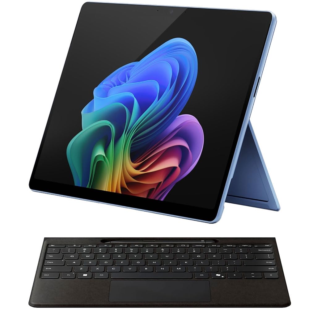 Microsoft Surface Pro 11 Snapdragon X Elite Laptop/Tablet (2024), 13" OLED Touchscreen Display, 16GB/1TB, Windows 11 Copilot + PC Bundle with Surface Pro Keyboard, Sapphire