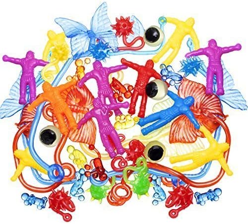 Smart Novelty's Sticky Stretchy Toy Assortment of 100 Pics