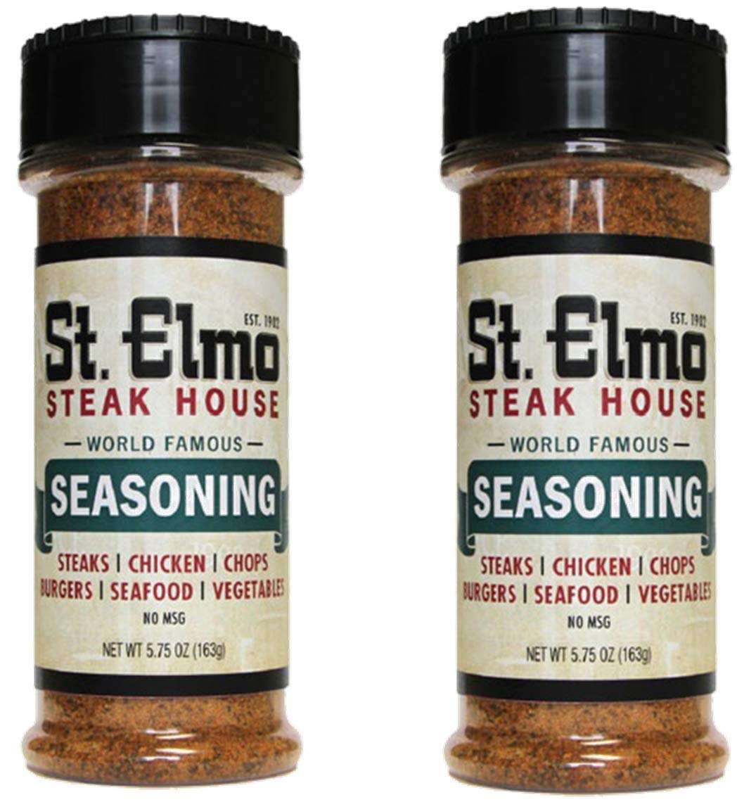 St. Elmo Steak House Seasoning or Sauce for Steak, 2-Pack (World Famous Seasoning)