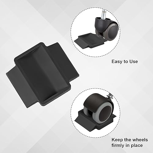 Miniatura 3 de 4 vasos de muebles para ruedas, tazas de silicona para cama, tapones de silla para evitar deslizamientos y arañazos, almohadillas de goma para