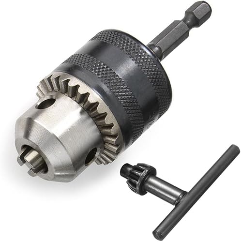 Yakamoz Convertidor adaptador de portabrocas de 0.024-0.256in de capacidad de 140-14 pulgadas con herramienta de conversión de destornillador de