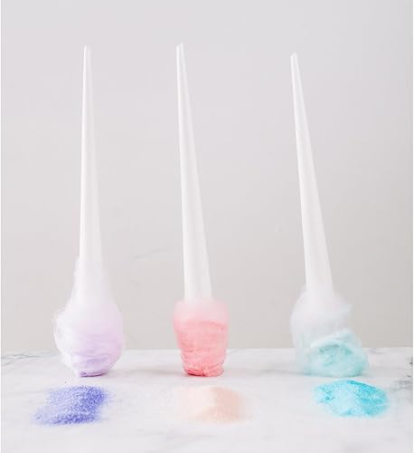 Miniatura 3 de Cotton Candy Express 100 conos de papel para la fabricación de algodón de azúcar, color blanco