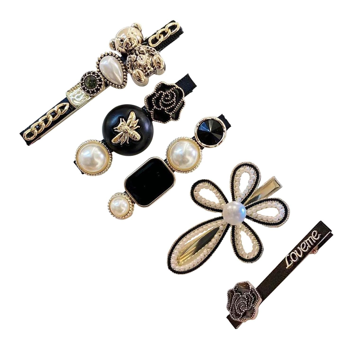See full amazon price history chart for BLINE Hairclips For Girls Women Flower Love Black Rose Pearl Hairpins Jewellery Hair Accessories For Women Girls Kids Hairclips Set 5Pcs (Pack of 1) BLINE Hairclips For Girls Women Flower Love Black Rose Pearl Hairpins Jewellery Hair Accessories For Women Girls Kids Hairclips Set 5Pcs (Pack of 1) (B0CWZ37CPY) Amazon Price History, Amazon Price Tracker