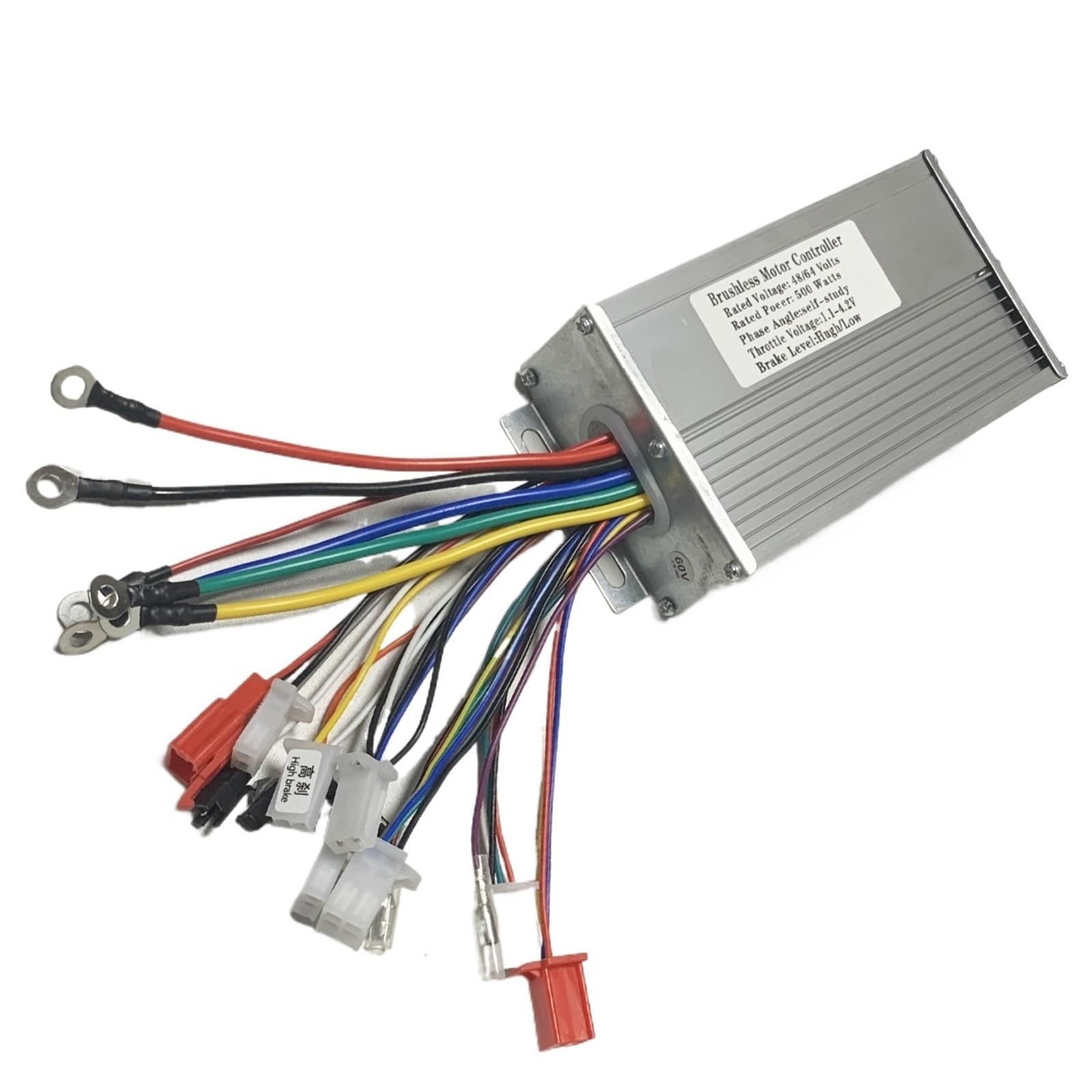 48 V 64 V 350 W/500 W/800 W/1000 W E-rower kwadratowy fala podwójny tryb bezszczotkowy kontroler silnika z linią samouczenia się do hulajnogi (500 W 48 V-64 V 12 mies.)