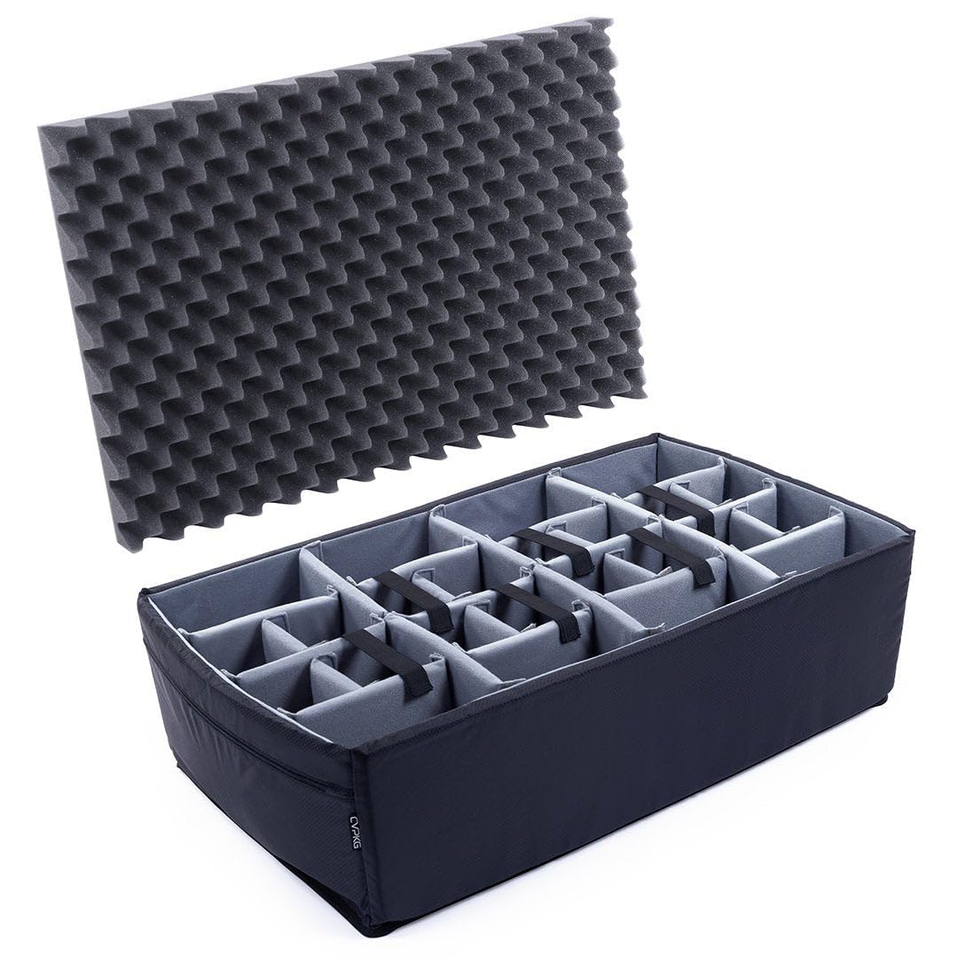 ColorCase Gray Padded Divider Set for The Pelican 1650 Protector case.