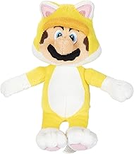 Nintendo Super Mario - Peluche de Mario (18 cm), Color Amarillo
